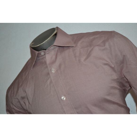 38302 Bonobos Dress Shirt Non-Iron Standard Fit Pink Plaid Mens Size Large - Picture 2 of 7